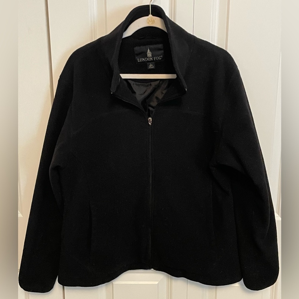 London Fog Women's Black Full-Zip Jacket